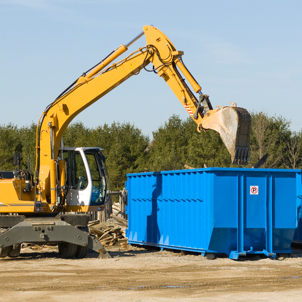 can i choose the location where the residential dumpster will be placed in Campton